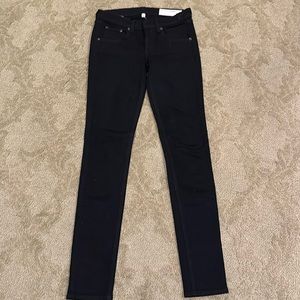 Rag and bone  skinny, black jeans, size 25